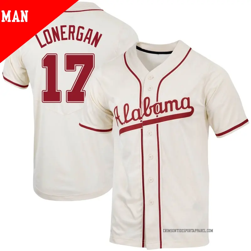Women's #17 Dylan Lonergan Alabama Crimson Tide Replica Natural